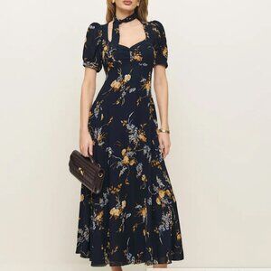 Reformation Chrissie Dress Blue - Size 2